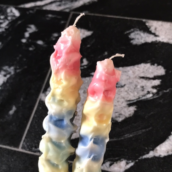 Rainbow drip candles - Picture 4 of 6